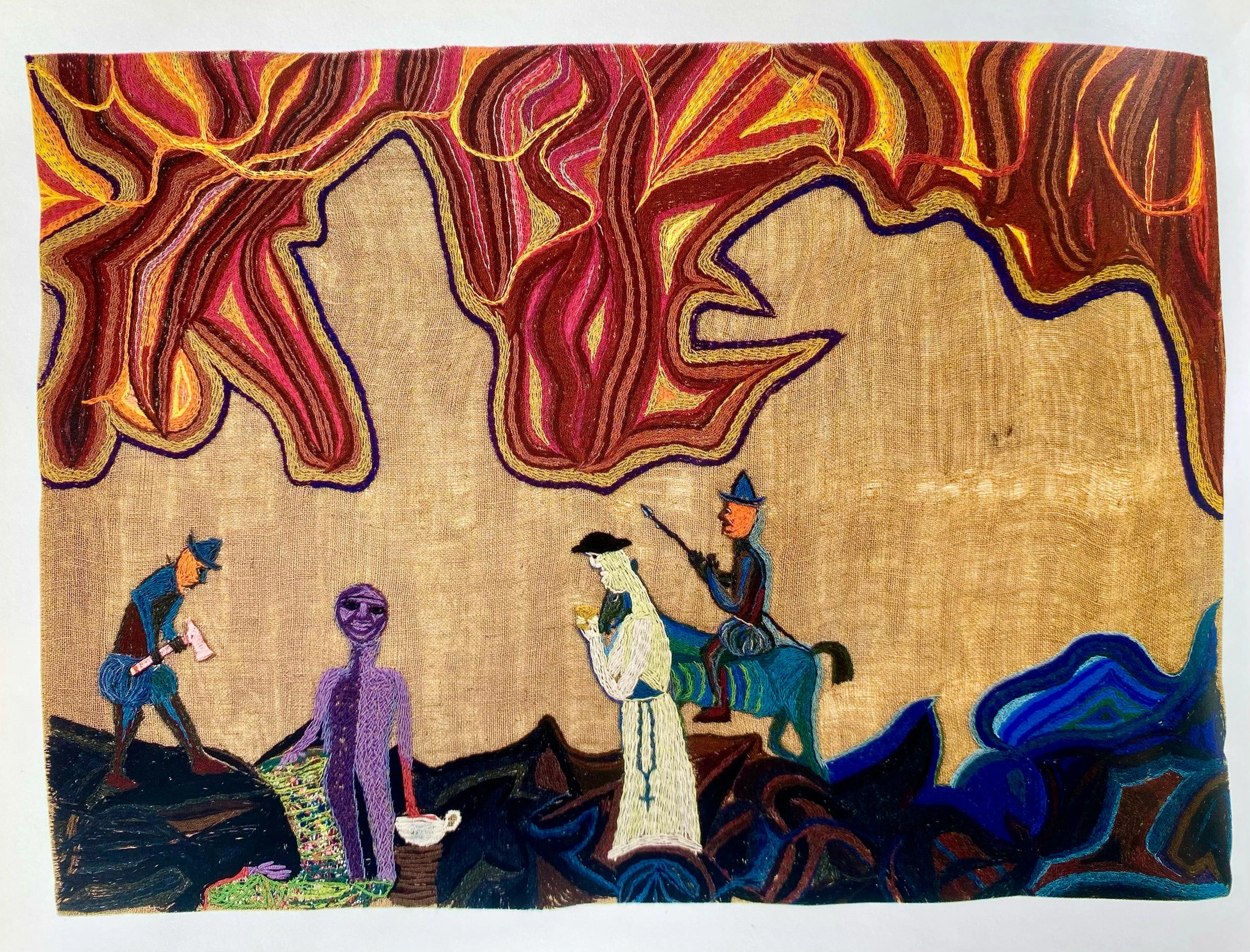 Arpillera: Los conquistadores